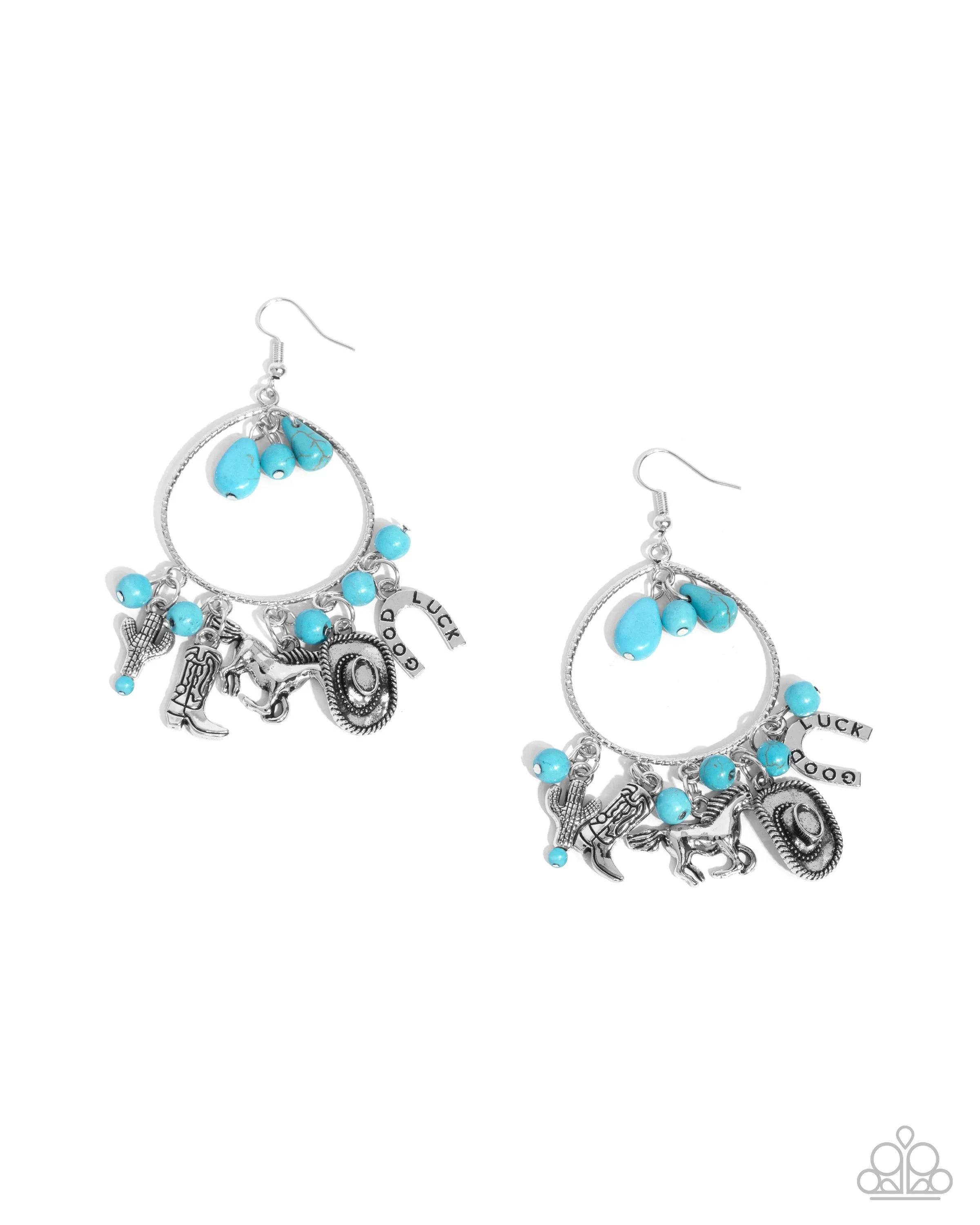 Earrings Western Whisper - Blue E018