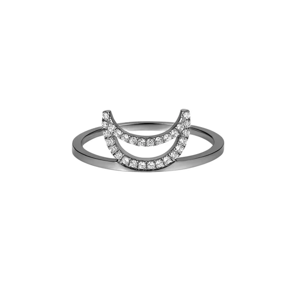 ELEMENTS Midnight Crescent Ring