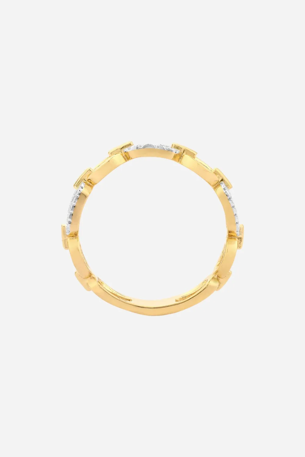 Ella Stein Linked Forever To You Stackable Ring in Yellow Gold - Size 6