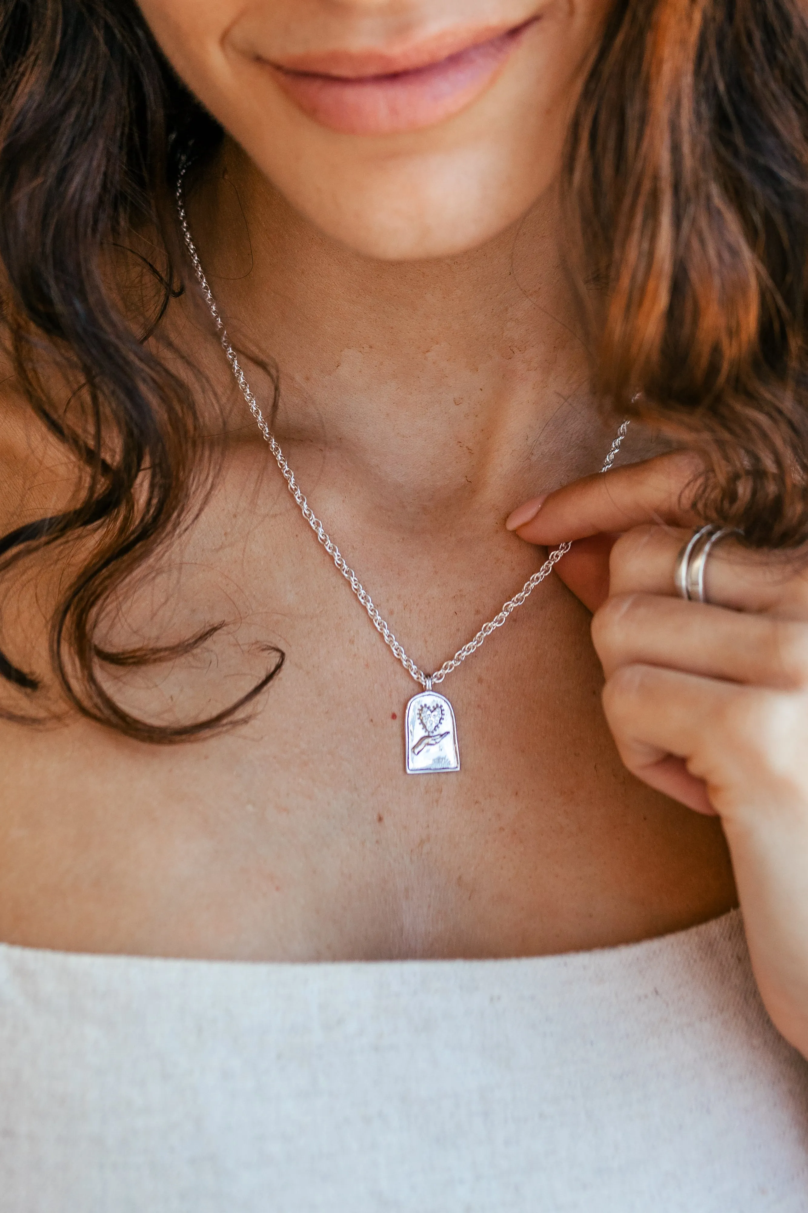 Enneagram Type Six Necklace { Silver   Gold }