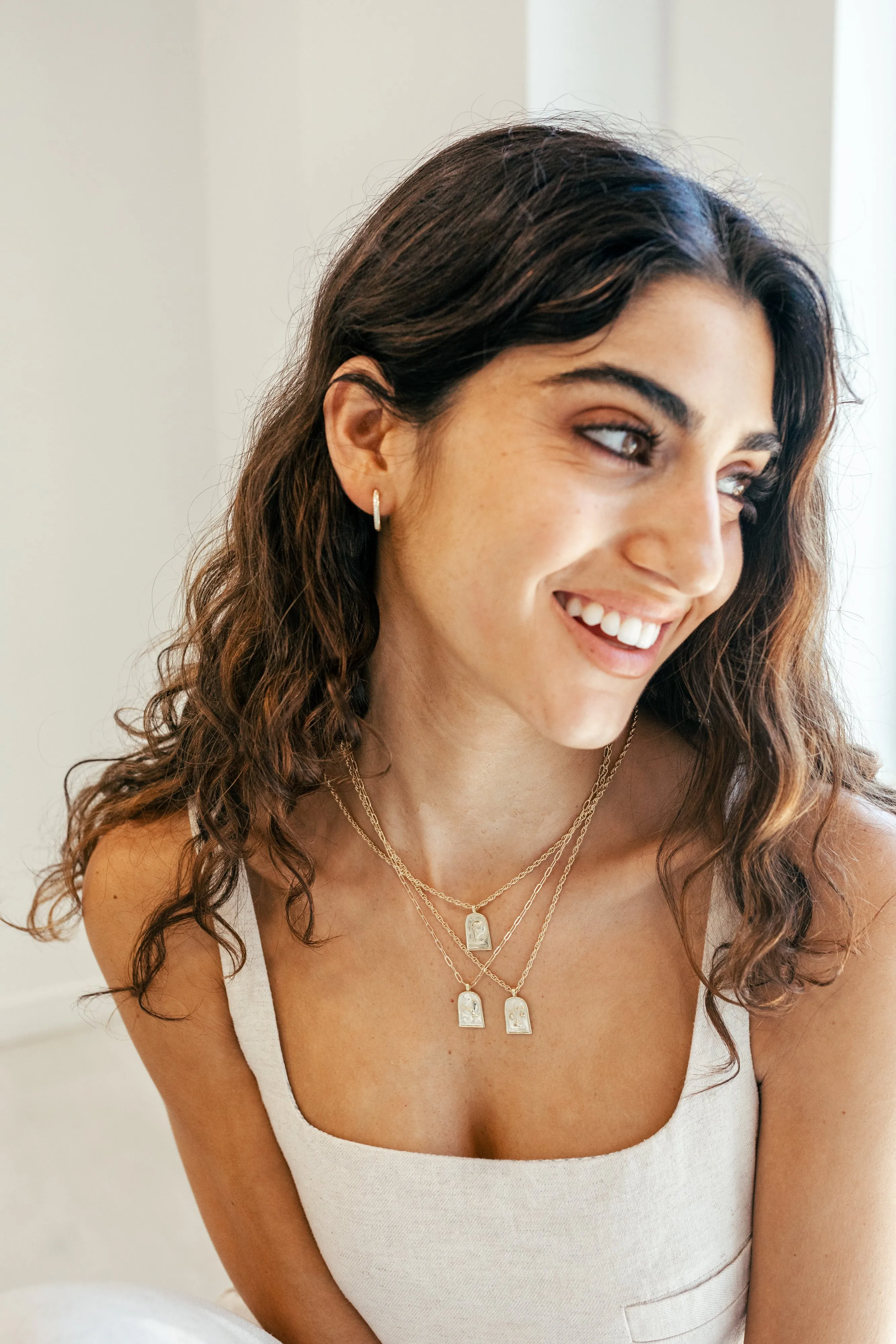 Enneagram Type Six Necklace { Silver   Gold }
