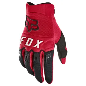 Fox Racing  Dirtpaw Gloves Knuckle Coverage Touch Screen Compatible Flame Red