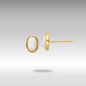 Gold Madi K Created Opal Post Earrings - Model SE3027