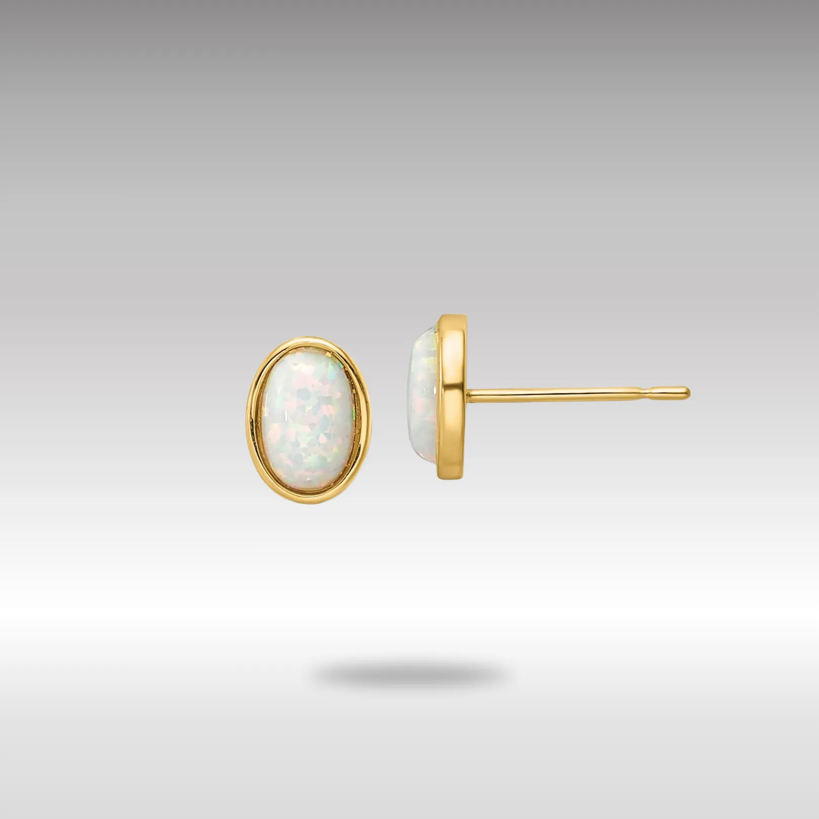 Gold Madi K Created Opal Post Earrings - Model SE3027