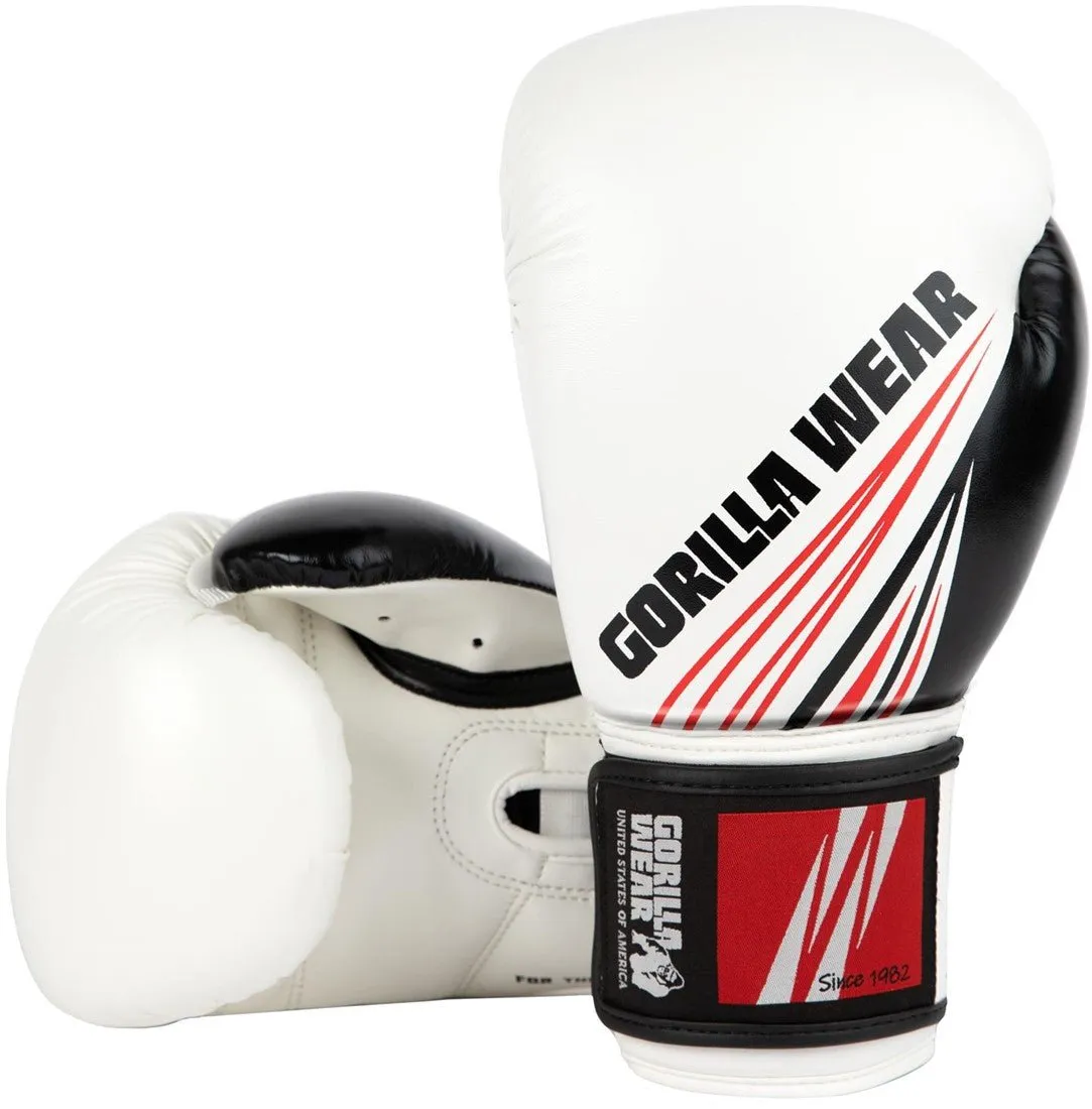 Gorilla Wear Yakima Boxing Gloves - White