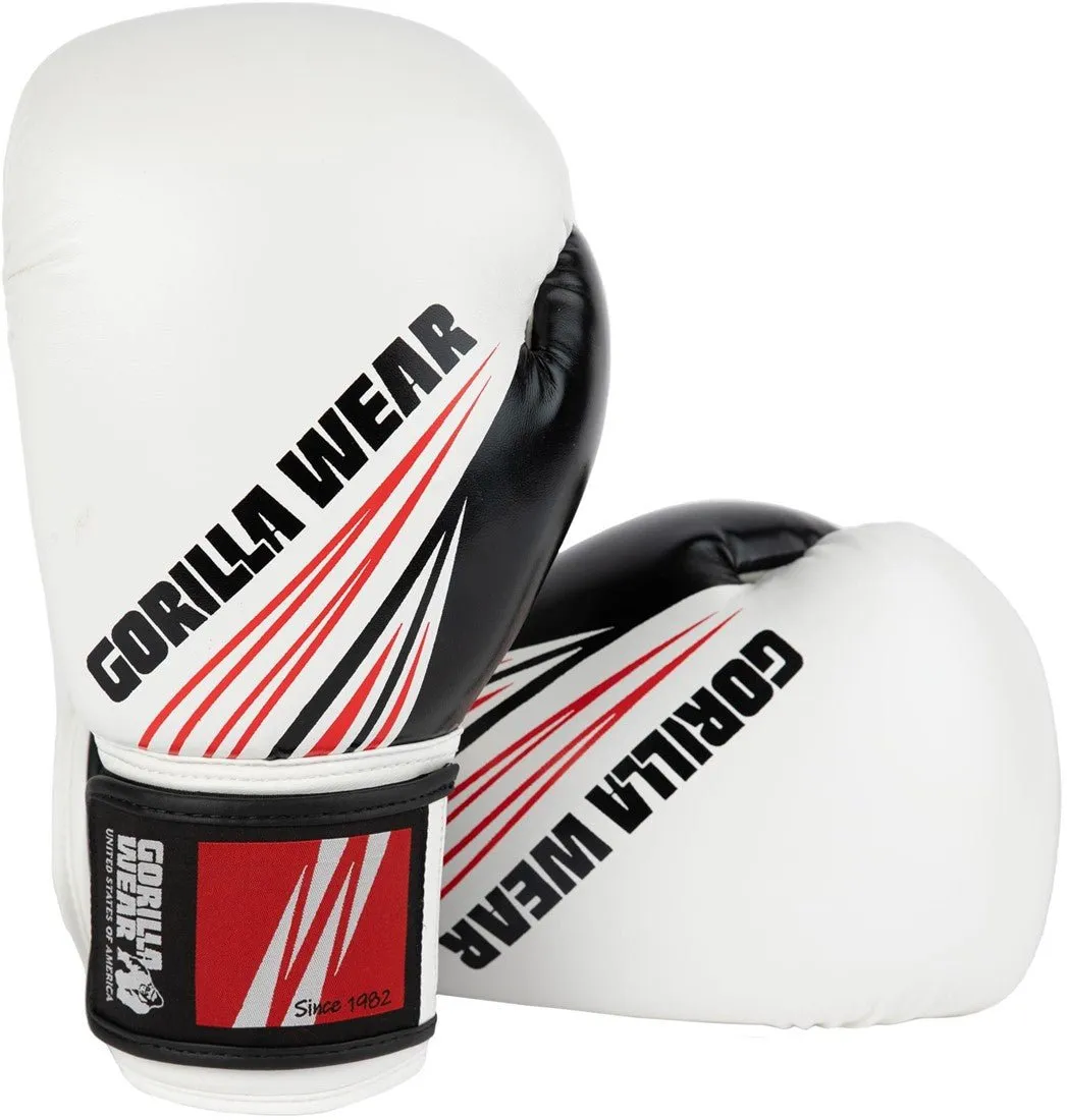 Gorilla Wear Yakima Boxing Gloves - White