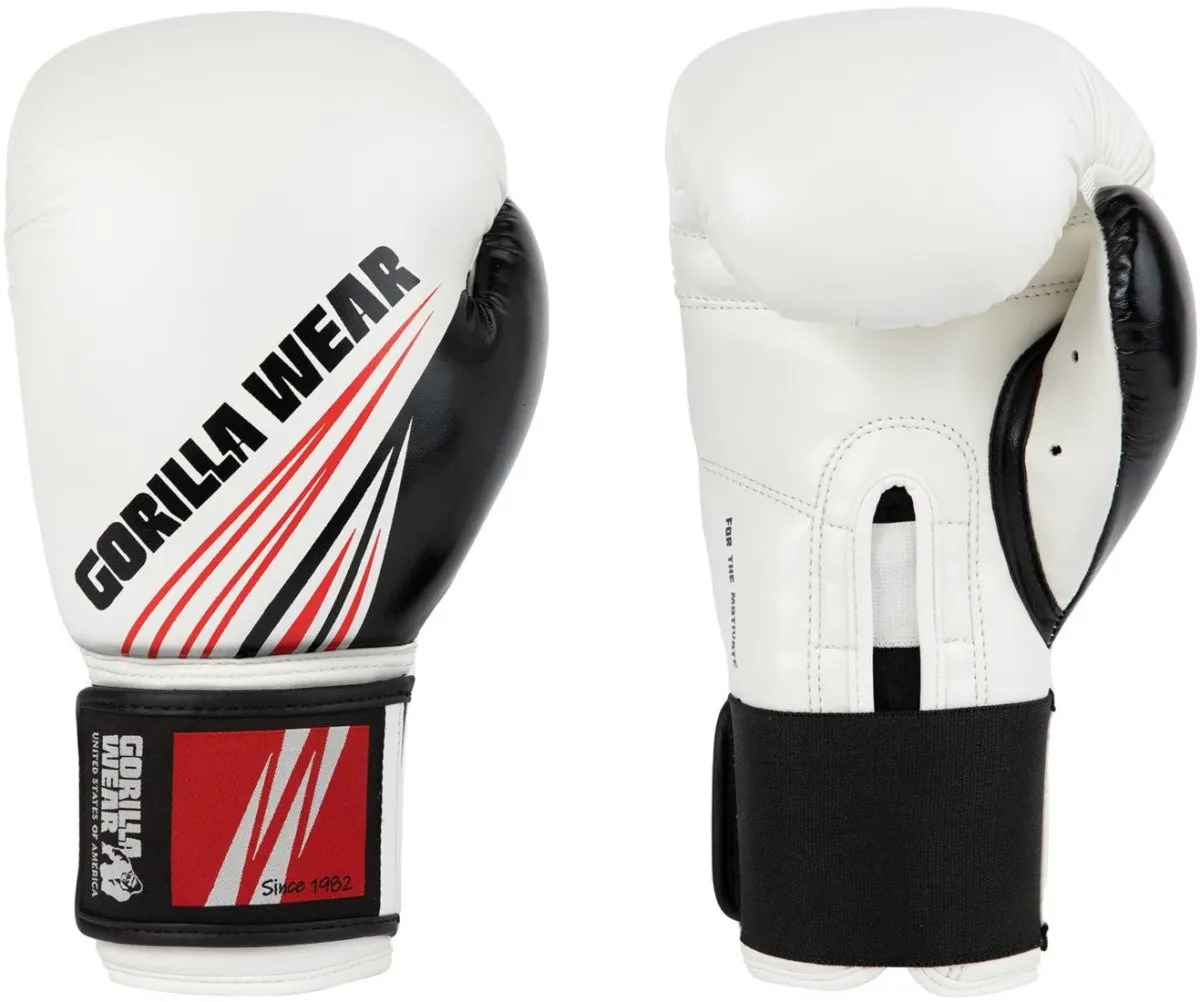 Gorilla Wear Yakima Boxing Gloves - White