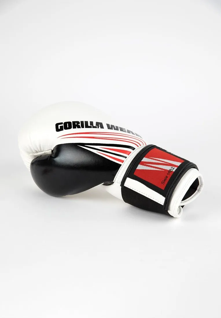 Gorilla Wear Yakima Boxing Gloves - White