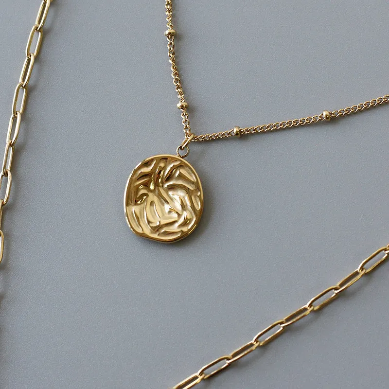 Hammered Coin Necklace
