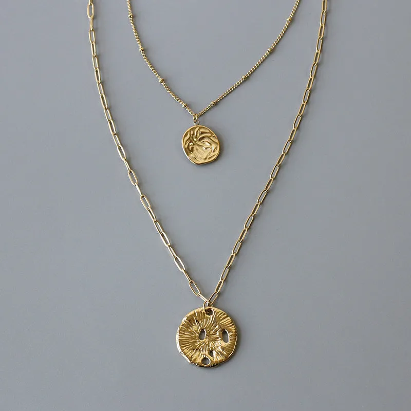 Hammered Coin Necklace