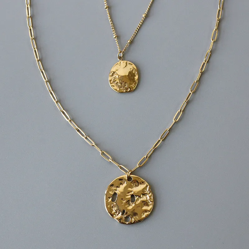 Hammered Coin Necklace