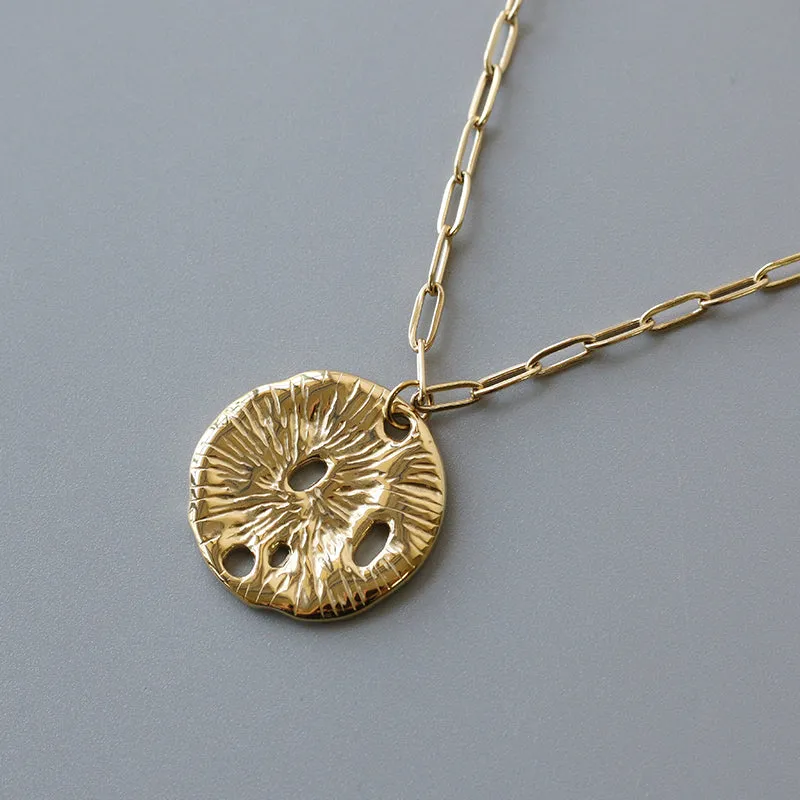 Hammered Coin Necklace