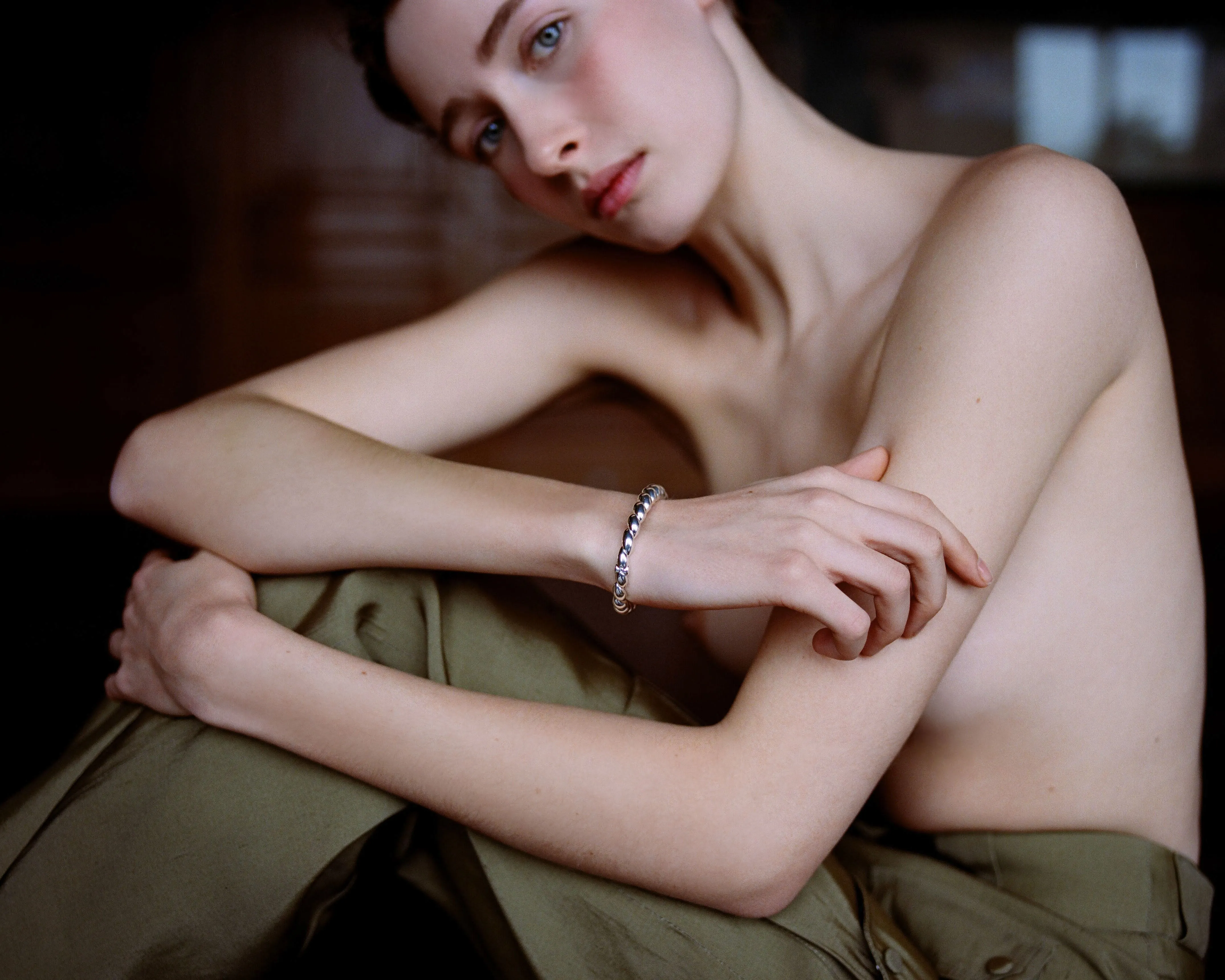 Hinged Tapered Rope Bracelet
