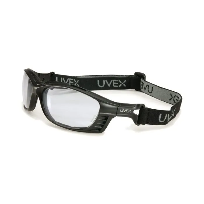 Honeywell Uvex S2600HS Livewire Blue Safety Glasses With Clear Anti-Fog Lens, One Size, Box of 10