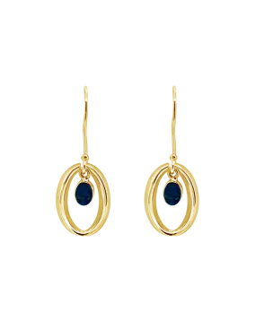 Ichu Halo'D Opal Earrings - Gold