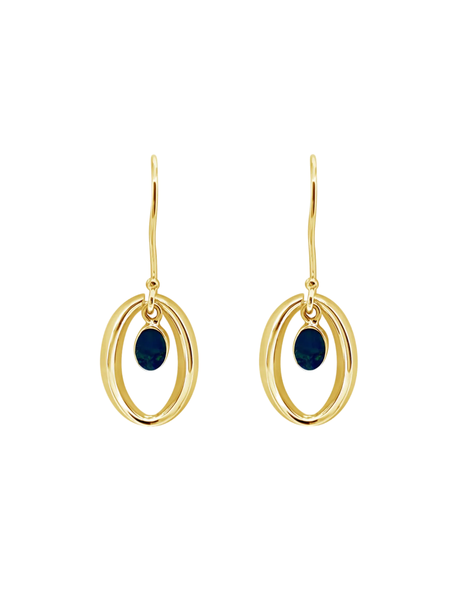 Ichu Halo'D Opal Earrings - Gold