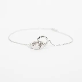 Interlocking CZ Circles Bracelet