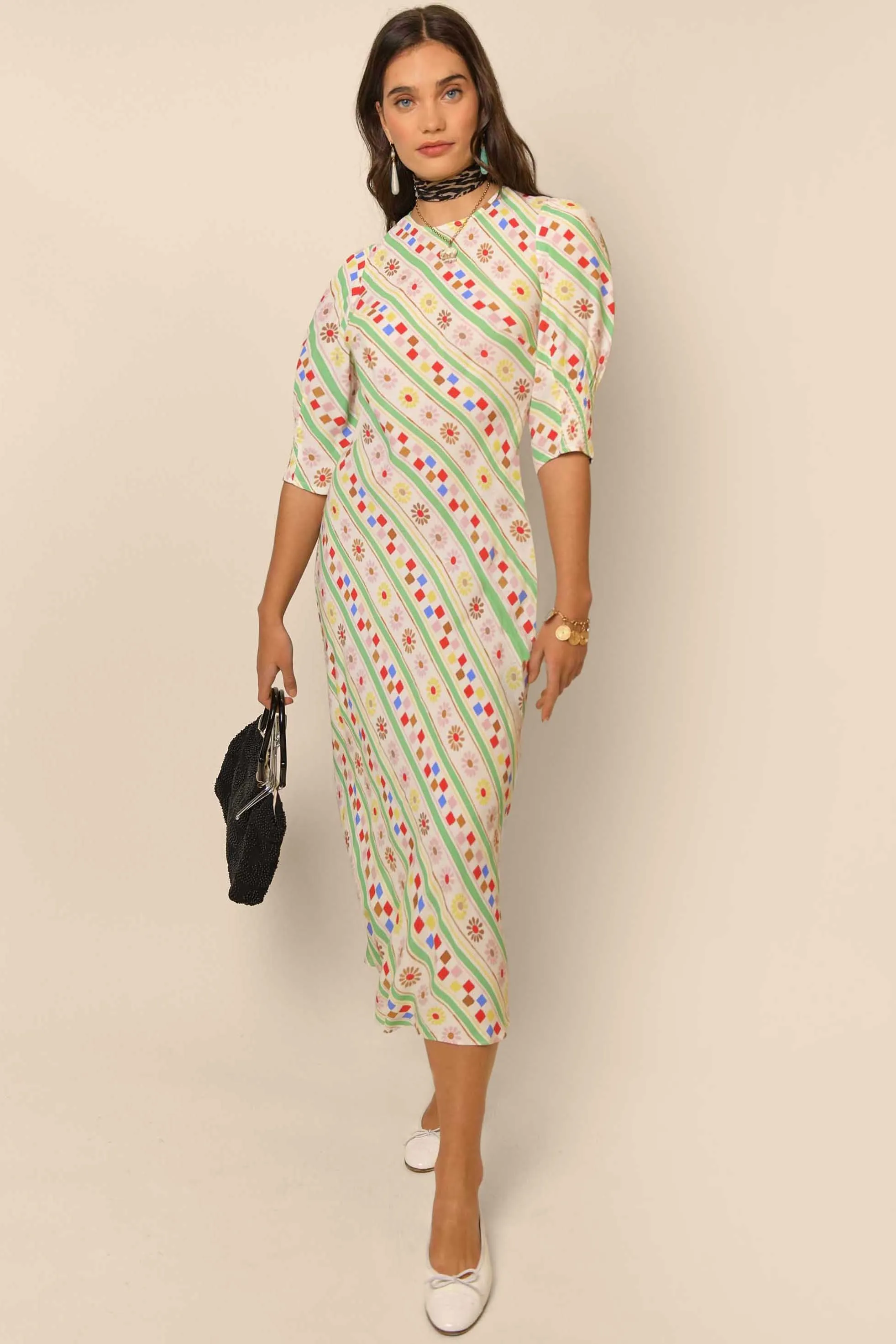 Jess - 50s Stripe Cream