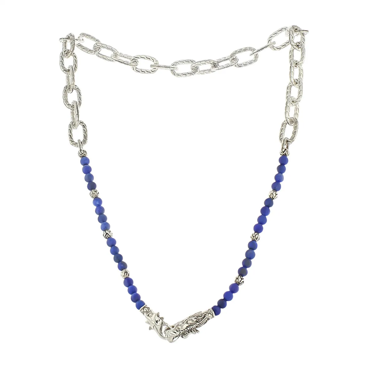 John Hardy Naga Lapis Lazuli Link Necklace