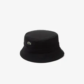 Lacoste Unisex Organic Cotton Bucket Hat Black RK2056 031
