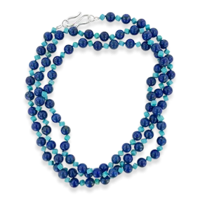 Lapis & Turquoise Bead Necklace