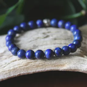 Lapis Lazuli Beaded Stretch Bracelet