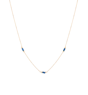 Lapis Necklace 14K