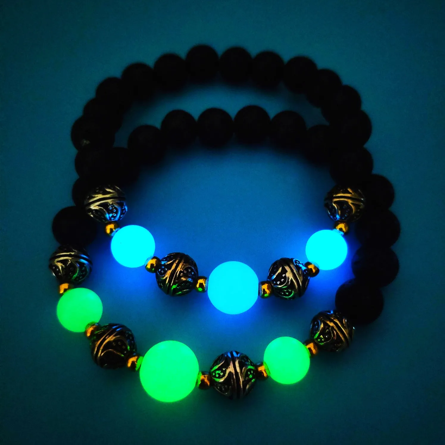 Luminous beaded bracelet