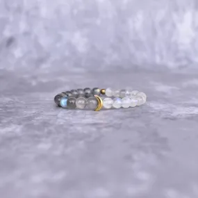 Lunar - Moonstone & Labradorite Bracelets