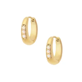 Majestic Opal Hoop Earrings