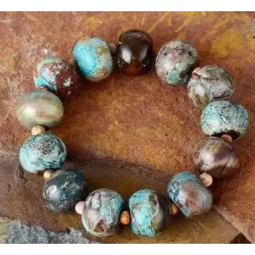 Mala Beaded Bracelet with Natural Healing Stones - Bohemian Style for Meditation & Spiritual Awakening