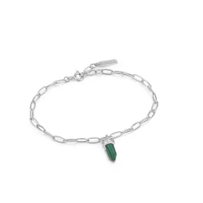 Malachite Point Pendant Bracelet