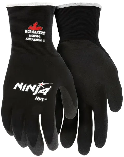 MCR Safety Ninja HPT, 15 Ga, PVC Foam -Black Nylon - Dozen