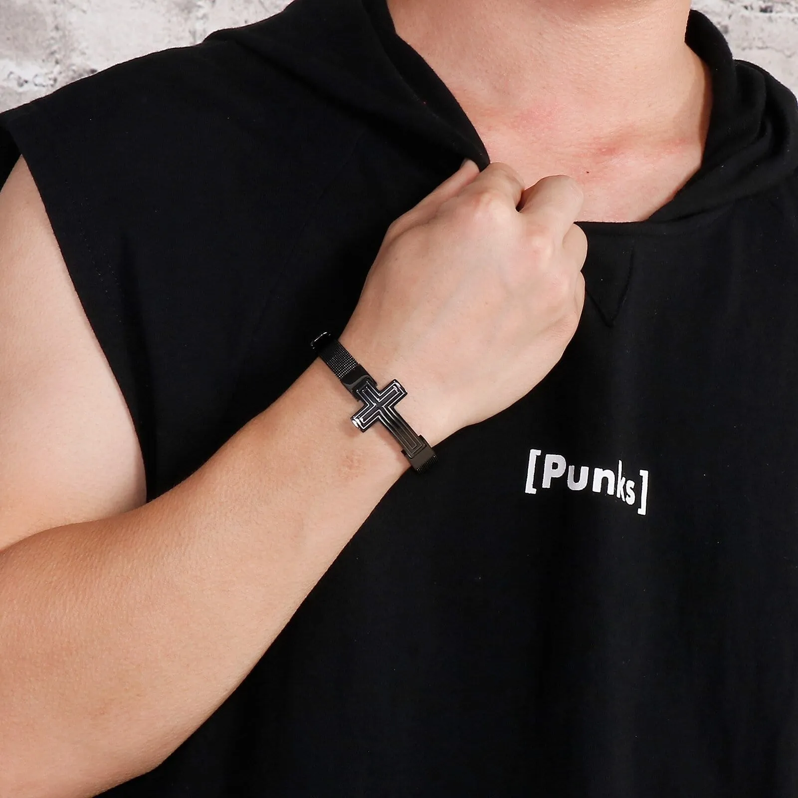 Men's Cross Bracelet <br> Watchband