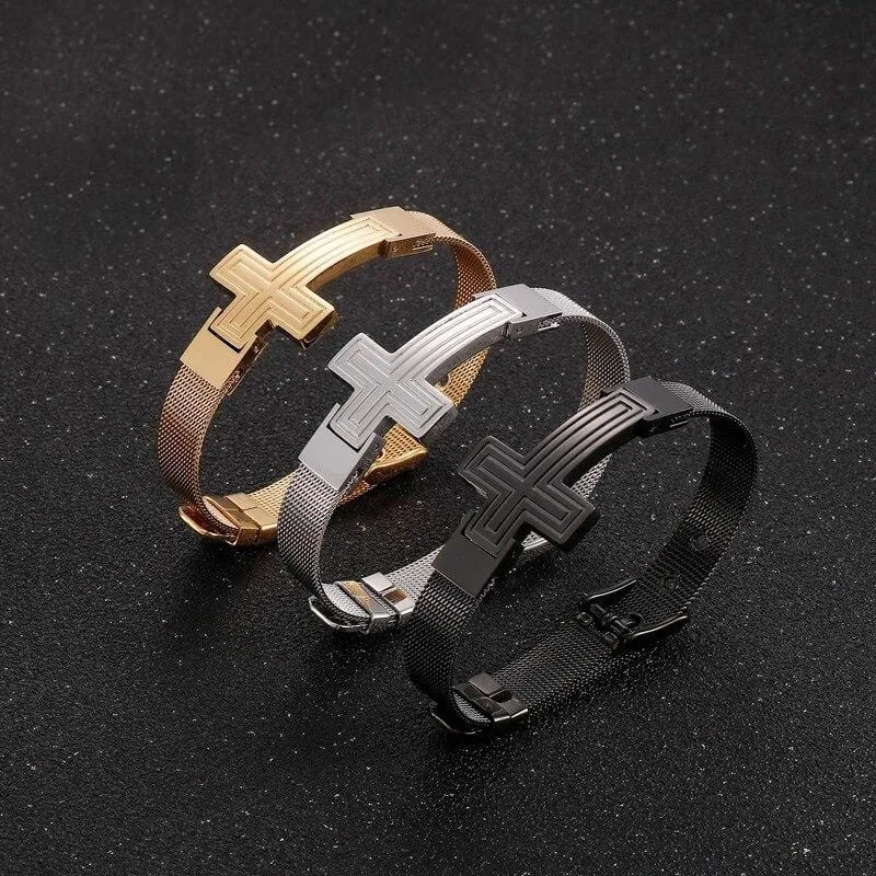 Men's Cross Bracelet <br> Watchband