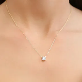 MIA - 18k Gold Necklace with Cubic Zirconia