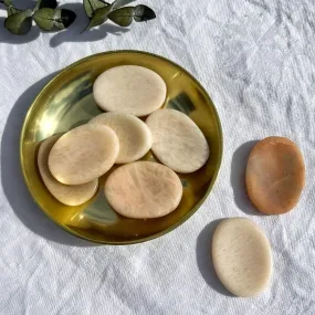 Moonstone Crystal Worry Thumb Stone