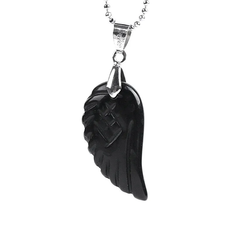 Necklace Angel Wings Men's And Women's Reiki Jewelry