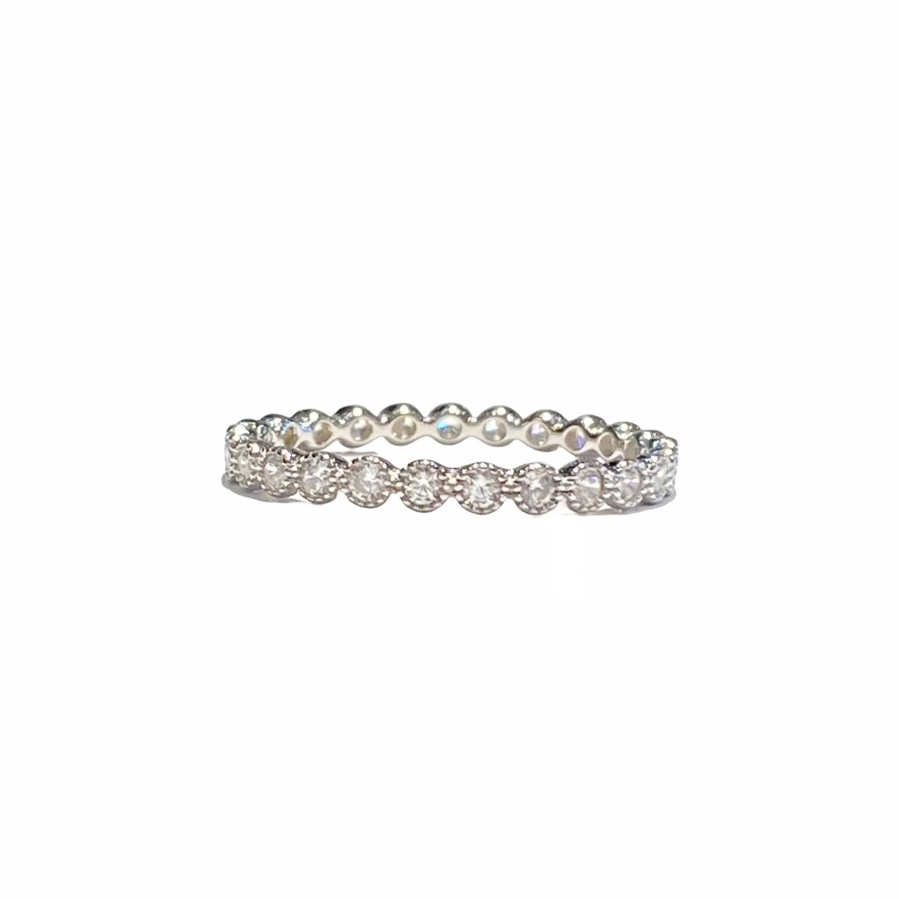 Noelia Circle Diamond Cut Ring Small