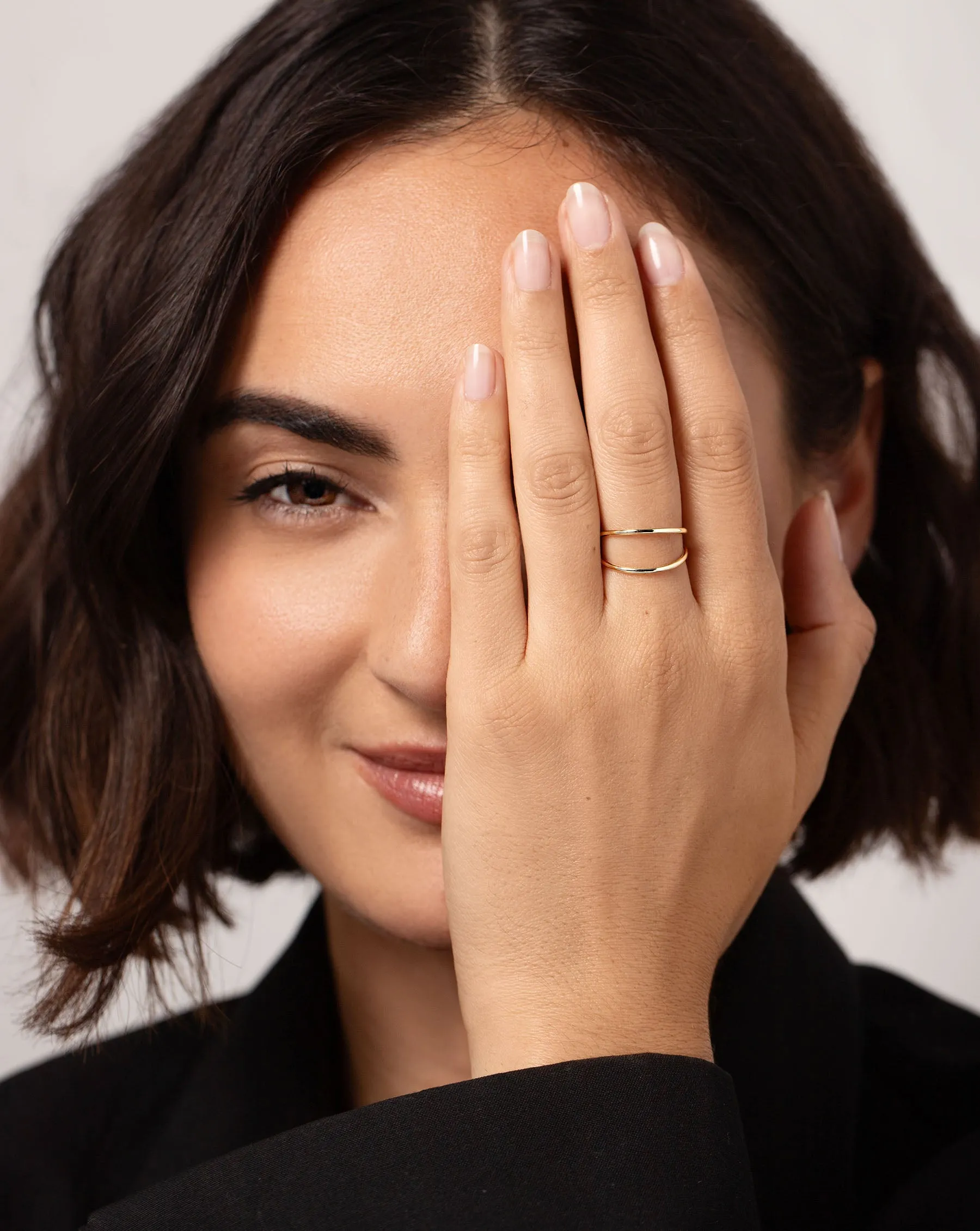 Open Double Row Ring