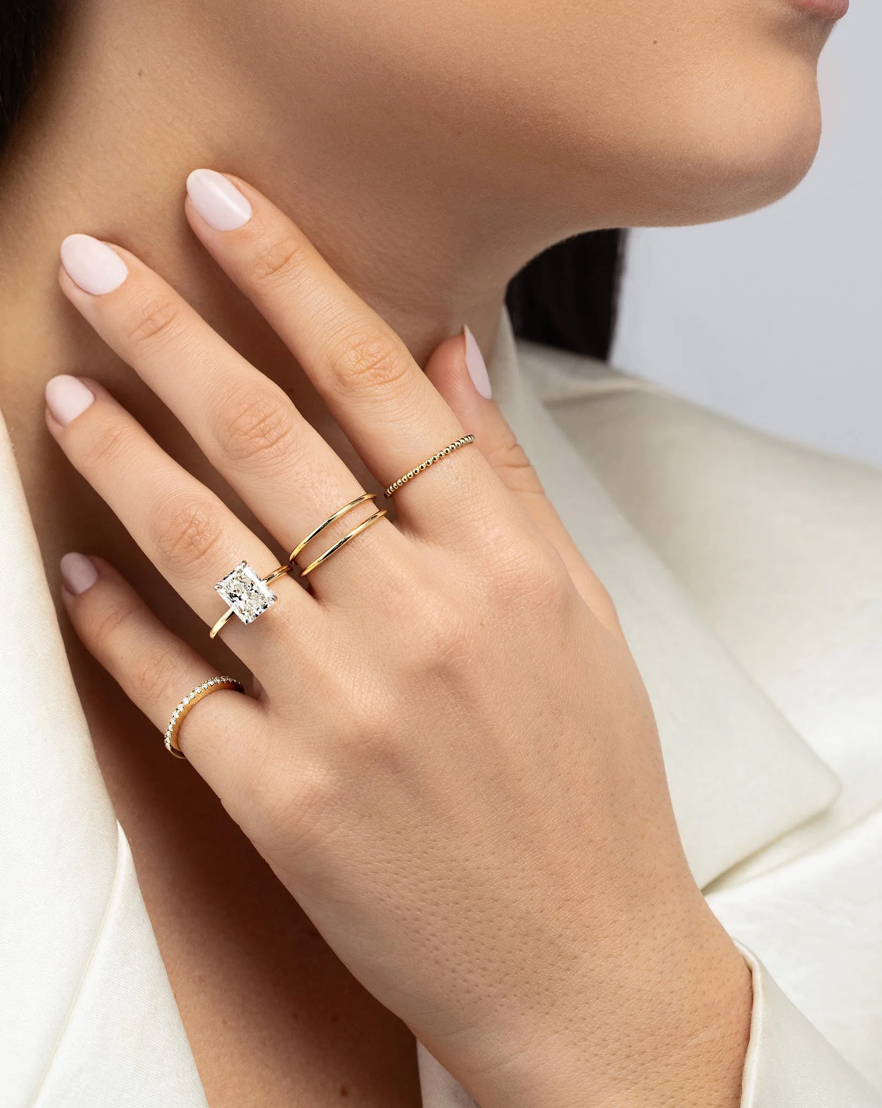 Open Double Row Ring