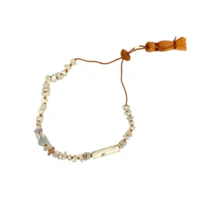 Pearl & White Agate Bracelet