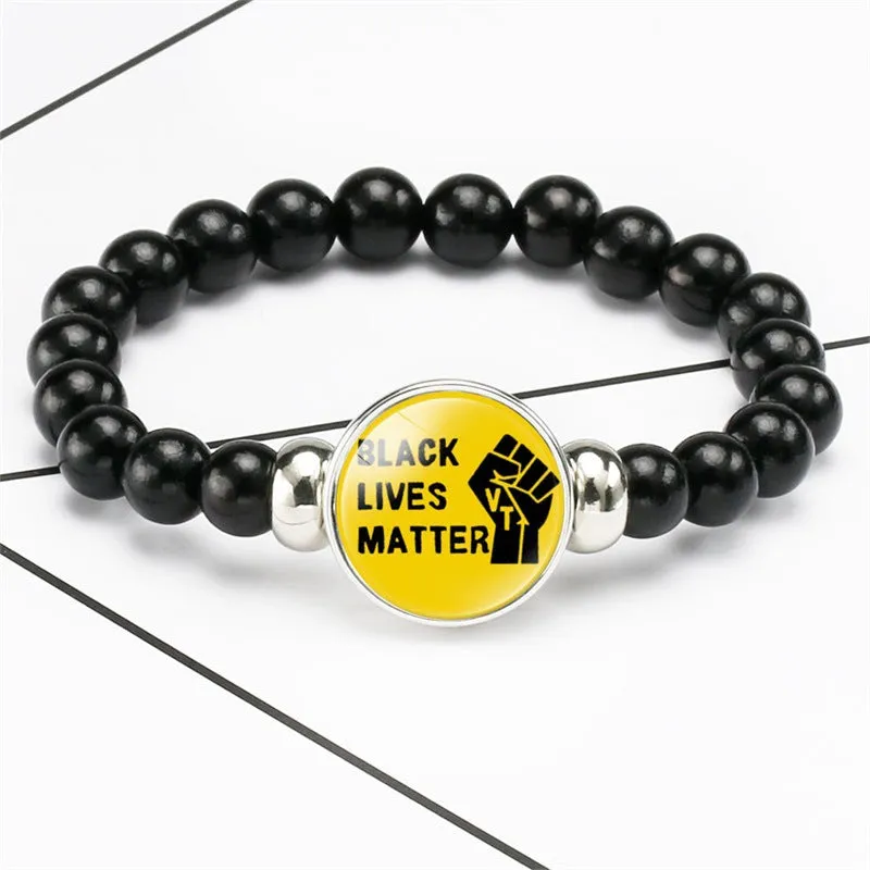 Protest beaded bracelet