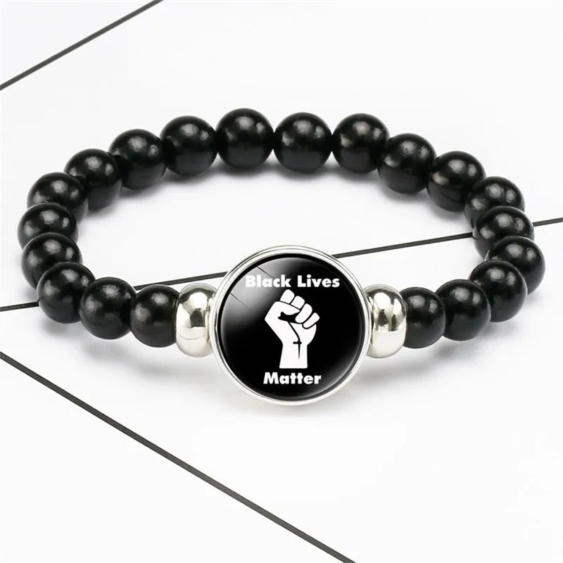 Protest beaded bracelet
