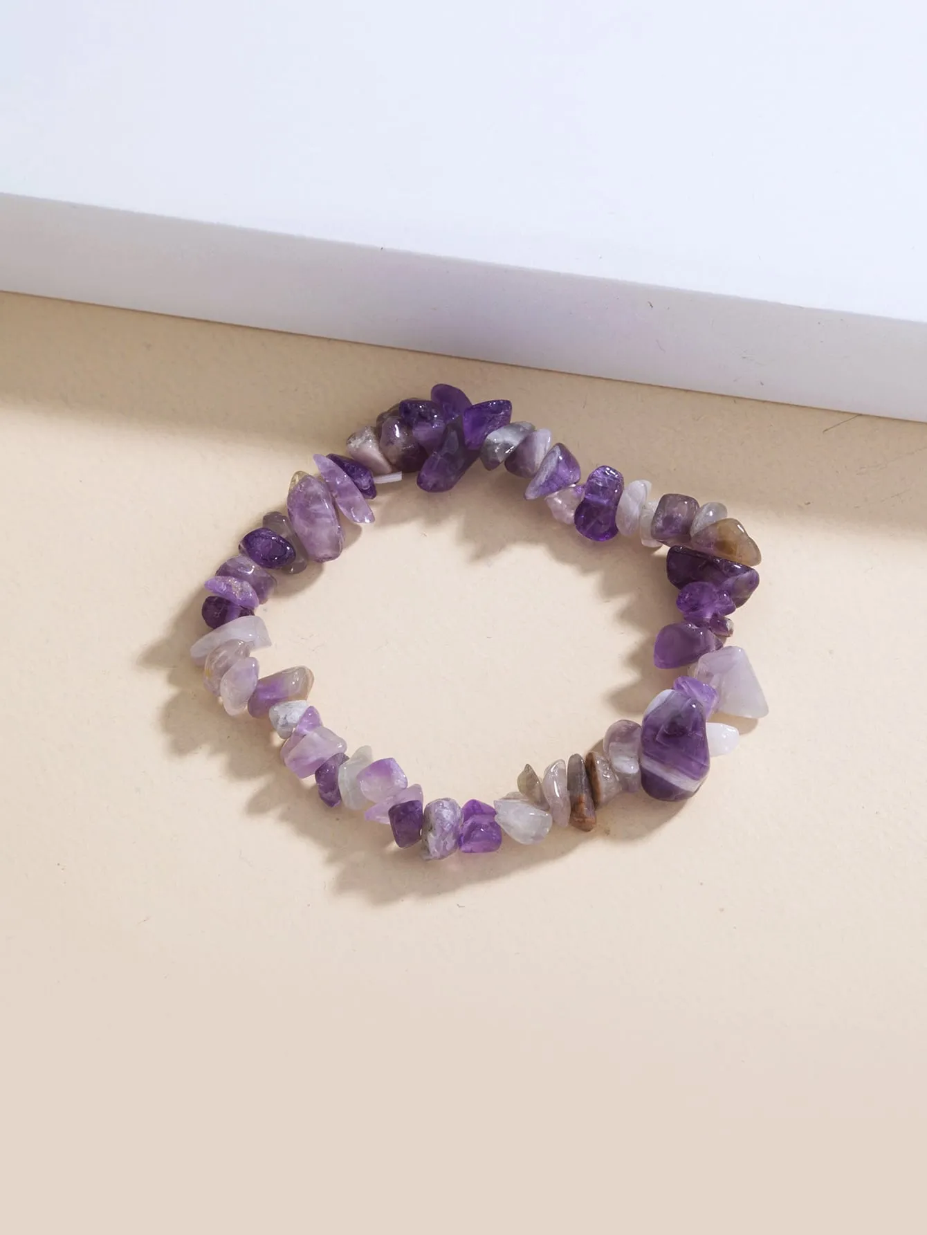Purple Crystal Beaded Design Bracelet Women Bracelet Stackable Bracelet Crafted