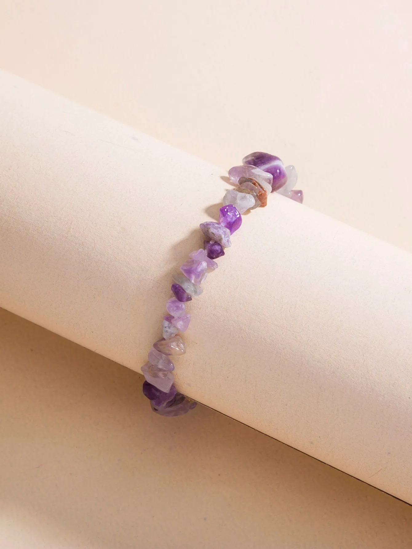 Purple Crystal Beaded Design Bracelet Women Bracelet Stackable Bracelet Crafted