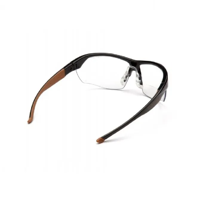 Pyramex Carhartt CHB1110TR15 Braswell  1.5 Reader Clear Anti-Fog Lens Black and Tan Frame One Size, 1 Each