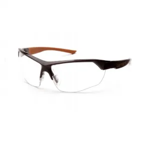 Pyramex Carhartt CHB1110TR15 Braswell  1.5 Reader Clear Anti-Fog Lens Black and Tan Frame One Size, 1 Each