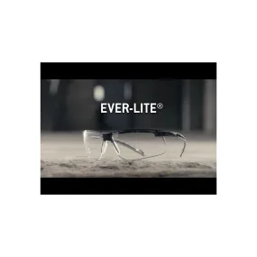 Pyramex Ever-Lite SB8625DTM Safety Glasses, Light Gray H2Max Anti Fog Lens, Black Frame, 1 Each
