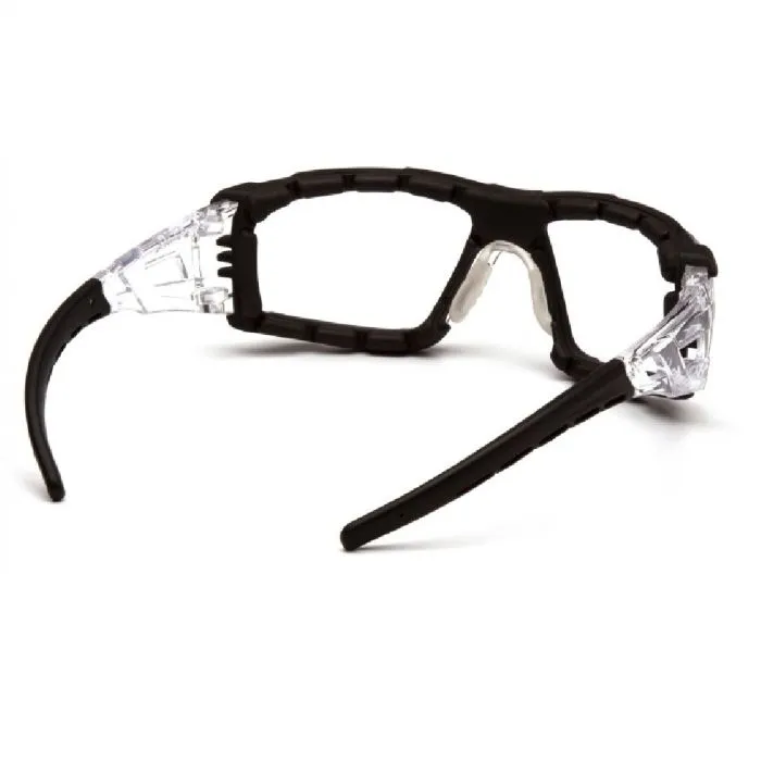 Pyramex Fyxate SB10210STMFP Safety Glasses, with Foam Padding Clear H2Max Anti Fog Lens, One Size, 1 Each